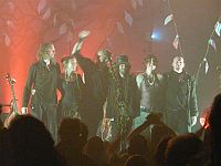 Faun in Kln:  Stephan Groth, Fiona Rggeberg, Oliver SaTyr, Niel Mitra, Sonja Drakulich und Rdiger Maul (v.l.n.r.) 